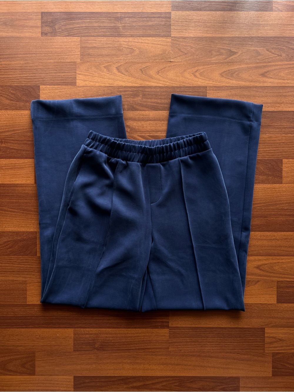 Navy Blue Velvet Sweatpants